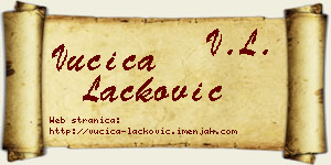 Vučica Lacković vizit kartica